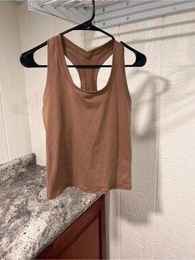 Brown Cropped Zyia Tank